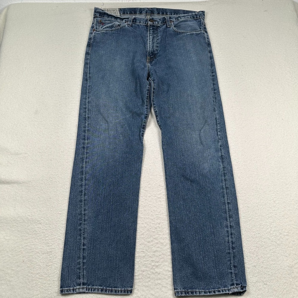 Polo Ralph Lauren Jeans Men 34x32 Cortlandt 300 Straight Leg Mid Rise Denim Blue